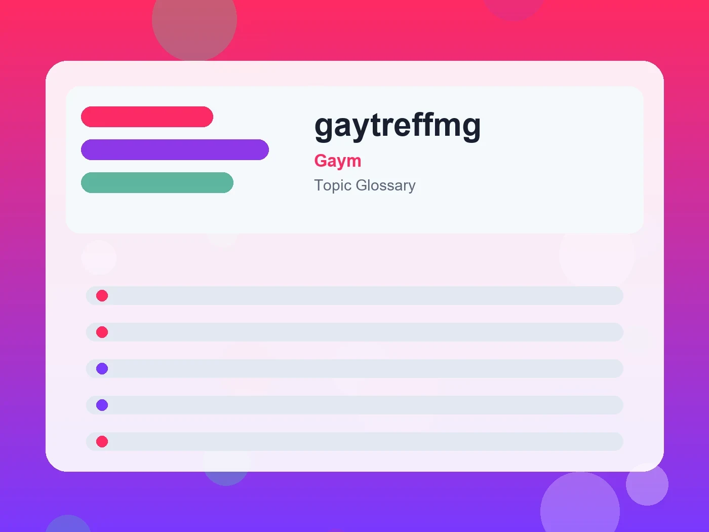 Gaym gaytreffmg guide visual