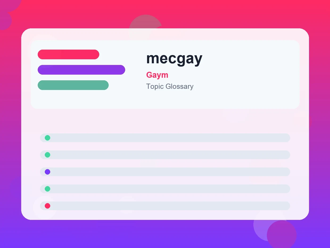 Gaym mecgay guide visual